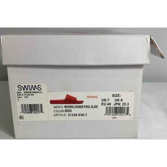 Swims Men's Woven Lounge Pool Slide Size 7 - Picture 6 of 7